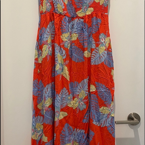 😁 Floral spring dress with pockets and a slit - Picture 6 of 7